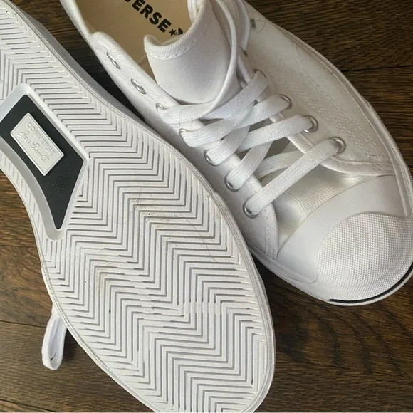 UNISEX Converse Jack Purcell Leather Low Top Shoes - Picture 6 of 7